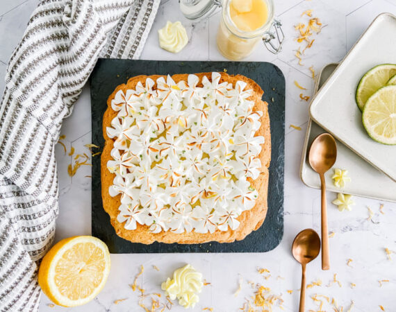 Tarta de limón y merengue