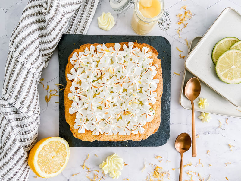 Tarta de limón y merengue