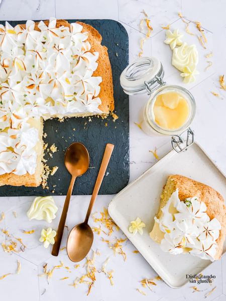 tarta de limón y merengue sin gluten