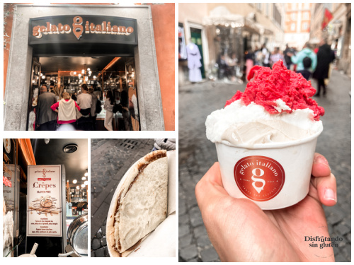 Helados Gelato G Italiano sin gluten Roma