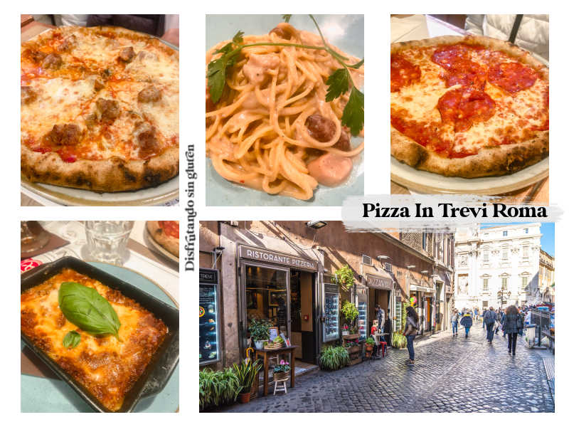 Restaurante sin gluten en Roma Pizza in Trevi