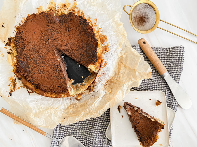 Tarta de la viña de chocolate