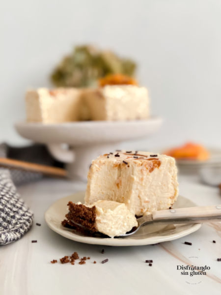 Tarta de queso y chocolate blanco sin gluten