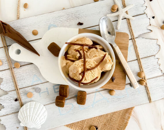 Helado de dulce de leche