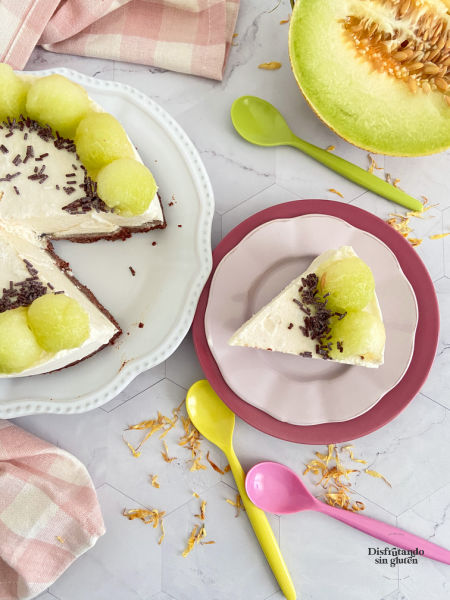 Tarta Mousse de melón sin gluten