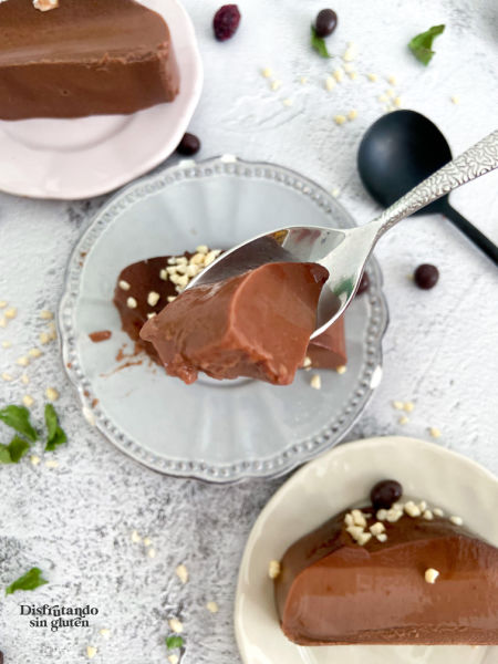 Receta de flan de chocolate sin huevo