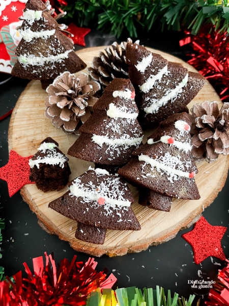 Brownie de cacao y turrón sin gluten