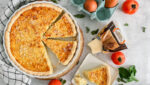 Quiché de puerros y bacon