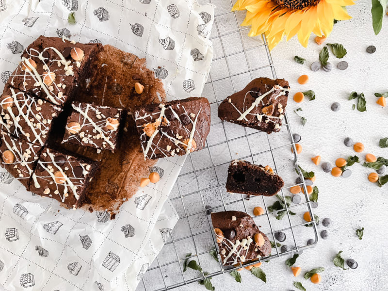 Brownie de chocolate con leche