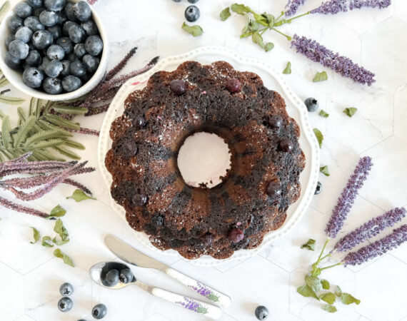 Bundt cake de arándanos