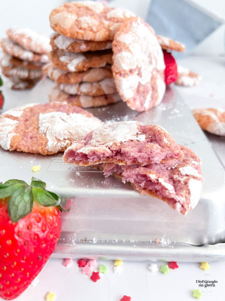 Galletas de fresas sin gluten