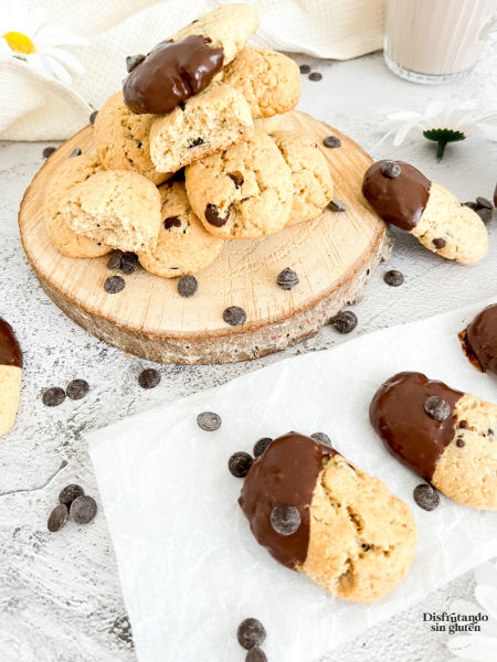 Galletas sin gluten tipo Chips Ahoy