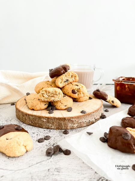 Galletas tipo Chips Ahoy sin gluten