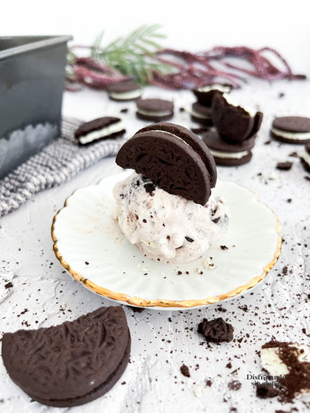 Helado de oreos sin gluten