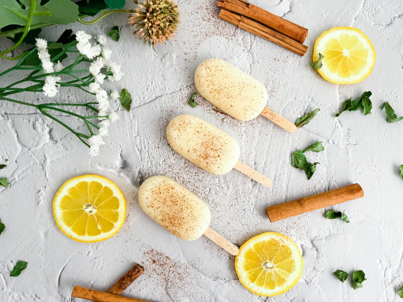 Helados sin gluten de leche merengada