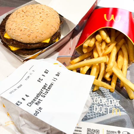 Mcdonalds sin gluten en Holanda