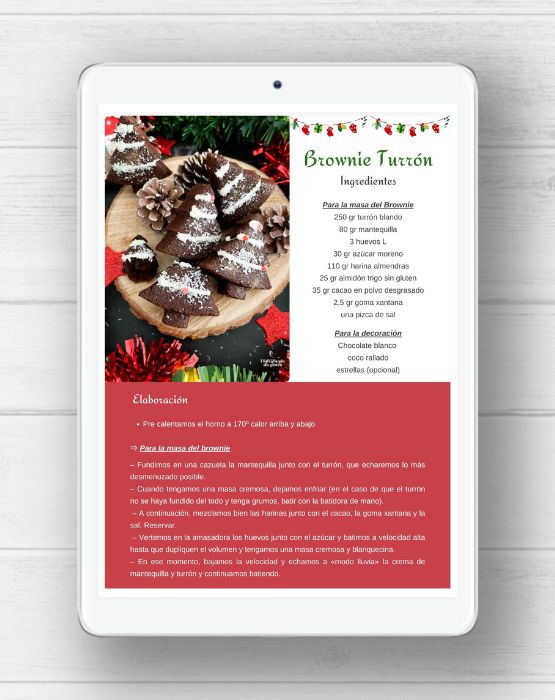 Ebook con algunas de las mejores recetas de navidad de Disfrutando sin gluten