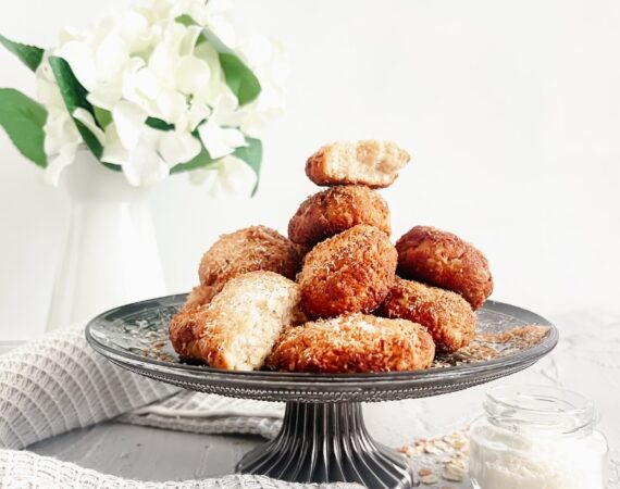 Galletas de avena, coco y leche condensada sin gluten