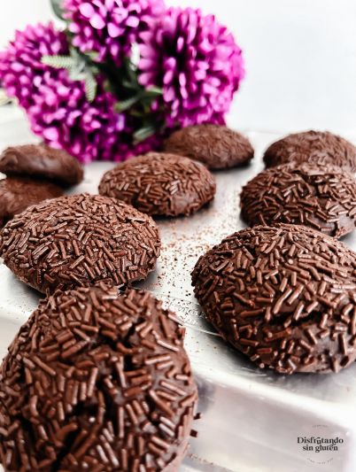 Galletas triple chocolate sin gluten