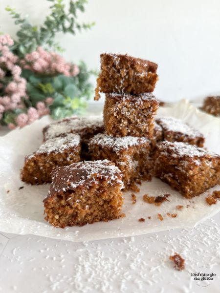 Brownie de coco sin gluten