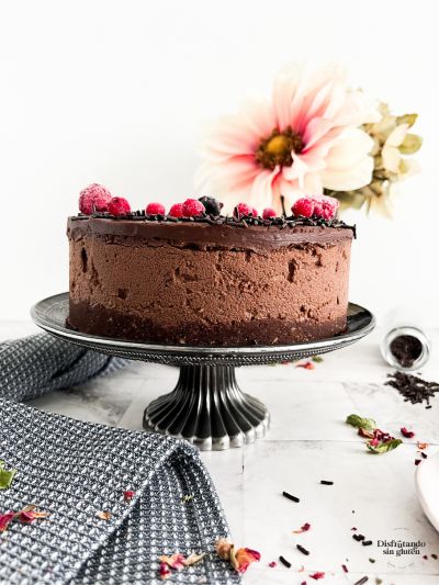 Tarta sin gluten mouuse de chocolate con leche