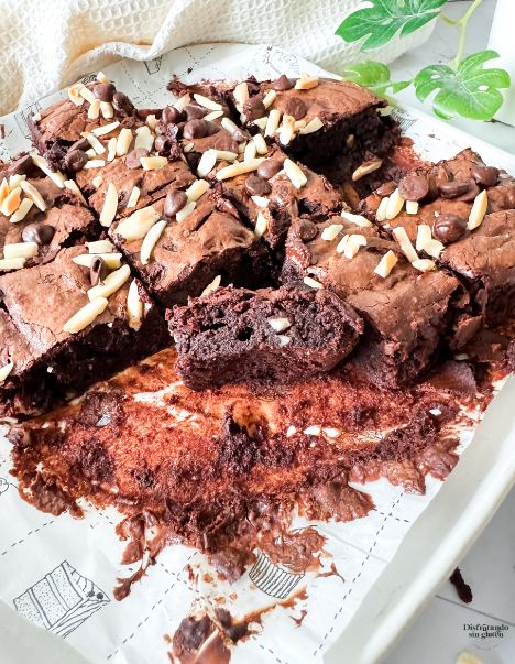 Brownie de almendras sin gluten