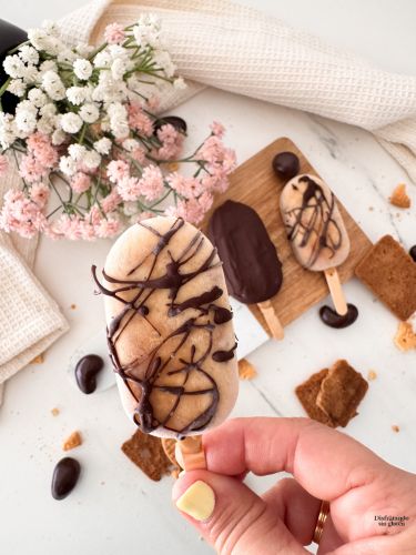 Helado sin gluten de cookies