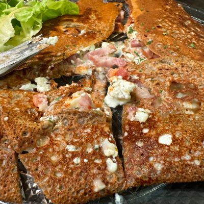 Crep de trigo sarraceno. Carcassone sin gluten