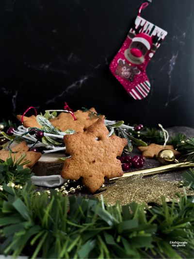 Galletas navideñas de Jengibre sin gluten