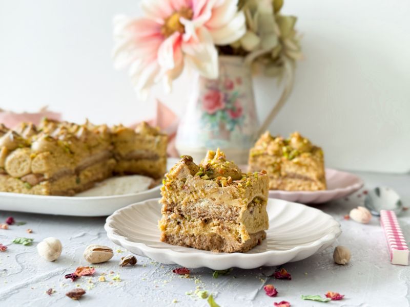Receta de tiramisú de pistacho sin gluten